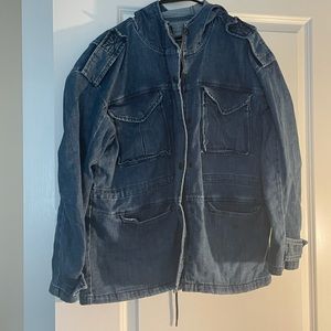 Oversized American Eagle Denim Jacket